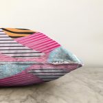 Geometrik Modern Sanat Tasarımlı Raşel Kadife Yastık Kırlent Kılıfı Realhomes
