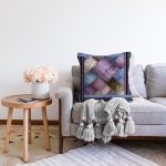 Modern Geometrik Motifli Özel Tasarım Raşel Kadife Yastık Kırlent Kılıfı Realhomes