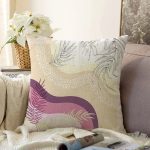 - Sonil-K4183-Gorsel - Realhomes  Abstract Geometrik Motifli Özel Tasarım Dijital Baskılı Modern Raşel Kadife Yastık Kırlent Kılıfı Realhomes