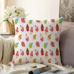 - Sonil-K419-Gorsel - Realhomes Cupcake Desenli Özel Tasarım Dijital Baskılı Modern Şönil Yastık Kırlent Kılıfı Realhomes