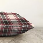 Modern Ekose Tasarımlı Raşel Kadife Yastık Kırlent Kılıfı Realhomes