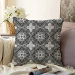- Sonil-K4198-Gorsel - Realhomes Modern Çini Tasarımlı Dijital Baskılı Raşel Kadife Yastık Kırlent Kılıfı Realhomes