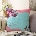 Modern Sanat Tasarımlı Dijital Baskılı Raşel Kadife Yastık Kırlent Kılıfı Realhomes