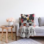 Modern Sanat Tasarımlı Dijital Baskılı Raşel Kadife Yastık Kırlent Kılıfı Realhomes