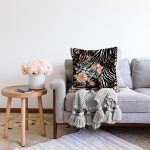 Modern Sanat Tasarımlı Dijital Baskılı Raşel Kadife Yastık Kırlent Kılıfı Realhomes