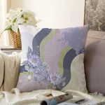 Modern Sanat Tasarımlı Dijital Baskılı Raşel Kadife Yastık Kırlent Kılıfı Realhomes