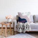 Modern Sanat Tasarımlı Dijital Baskılı Raşel Kadife Yastık Kırlent Kılıfı Realhomes