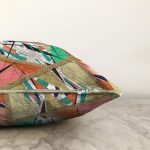 Modern Sanat Tasarımlı Dijital Baskılı Raşel Kadife Yastık Kırlent Kılıfı Realhomes