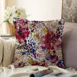 Modern Sanat Tasarımlı Dijital Baskılı Raşel Kadife Yastık Kırlent Kılıfı Realhomes