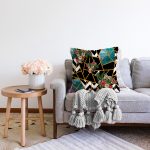 - Sonil-K4234-Gorsel-1 - Realhomes Siyah Geometrik Özel Tasarım Raşel Kadife Yastık Kırlent Kılıfı Realhomes