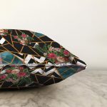 - Sonil-K4234-Gorsel-2 - Realhomes Siyah Geometrik Özel Tasarım Raşel Kadife Yastık Kırlent Kılıfı Realhomes