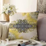 - Sonil-K4263-Gorsel - Realhomes Modern Çini Tasarımlı Dijital Baskılı Raşel Kadife Yastık Kırlent Kılıfı Realhomes