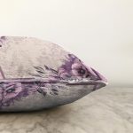 Çiçek Desenli Özel Tasarım Dijital Baskılı Modern Raşel Kadife Yastık Kırlent Kılıfı Realhomes