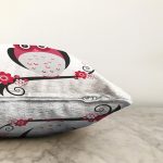 - Sonil-K48-Gorsel-2 - Realhomes Sevimli Baykuş Tasarımlı Dijital Baskılı Raşel Kadife Yastık Kırlent Kılıfı Realhomes