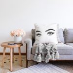 - Sonil-K5096beyazayna-Gorsel-1 - Realhomes Kadın Gözleri İllüstrasyon Desenli Dijital Baskılı Dekoratif Raşel Kadife Yastık Kırlent Kılıfı Realhomes
