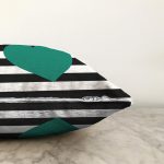 Modern Kalp Desenli Dijital Baskılı Dekoratif Şönil Yastık Kırlent Kılıfı Realhomes