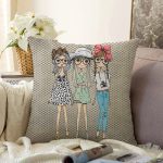 - Sonil-K570-Gorsel - Realhomes Fashion Girls Dijital Baskılı Modern Raşel Kadife Yastık Kırlent Kılıfı Realhomes