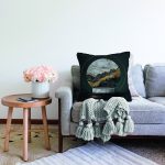 - Sonil-K6007-Gorsel-1 - Realhomes  Mermer Ve Altınlı 3D Daire Desenli Dijital Baskılı Dekoratif Raşel Kadife Yastık Kırlent Kılıfı Realhomes