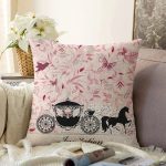 Fayton Resimli Dijital Baskılı Dekoratif Raşel Kadife Yastık Kırlent Kılıfı Realhomes