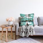 - Sonil-K63-Gorsel-1 - Realhomes Kız Kulesi Dijital Baskılı Dekoratif Raşel Kadife Yastık Kırlent Kılıfı Realhomes