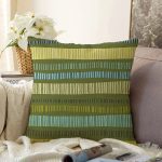 - Sonil-K6573-Gorsel - Realhomes Yeşil Ve Krem Motifli Tasarım Dijital Baskılı Dekoratif Raşel Kadife Yastık Kırlent Kılıfı Realhomes