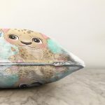 Sevimli Bebek Aslan Çocuk Odası Dijital Baskılı Dekoratif Raşel Kadife Yastık Kırlent Kılıfı Realhomes