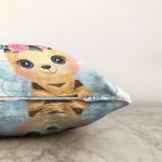 - Sonil-K6624-Gorsel-2 - Realhomes Sevimli Arı Çocuk Odası Dijital Baskılı Dekoratif Raşel Kadife Yastık Kırlent Kılıfı Realhomes