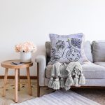 Bisiklet Ve Çiçek Figürlü Özel Tasarım Dijital Baskılı Modern Raşel Kadife Yastık Kırlent Kılıfı Realhomes