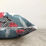 London Modern Bayan Dijital Baskılı Dekoratif Raşel Kadife Yastık Kırlent Kılıfı Realhomes