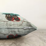 - Sonil-K8-Gorsel-2 - Realhomes  Sevimli Şemsiyeli Baykuş Figürlü Özel Tasarım Dijital Baskılı Modern Raşel Kadife Yastık Kırlent Kılıfı Realhomes