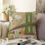 - Sonil-K85-Gorsel - Realhomes New York Temalı Dijital Baskılı Dekoratif Raşel Kadife Yastık Kırlent Kılıfı Realhomes