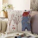 - Sonil-K86-Gorsel - Realhomes Kar Manzaralı Dijital Baskılı Dekoratif Raşel Kadife Yastık Kırlent Kılıfı Realhomes