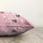 Sevgililer Günü Temalı Özel Tasarım Dijital Baskılı Modern Raşel Kadife Yastık Kırlent Kılıfı Realhomes