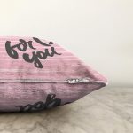 Sevgililer Günü Temalı Özel Tasarım Dijital Baskılı Modern Raşel Kadife Yastık Kırlent Kılıfı Realhomes