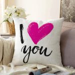 - Sonil-K9011-Gorsel - Realhomes  Sevgililer Günü Temalı Özel Tasarım Dijital Baskılı Modern Raşel Kadife Yastık Kırlent Kılıfı Realhomes