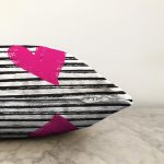 Sevgililer Günü Temalı Özel Tasarım Dijital Baskılı Modern Raşel Kadife Yastık Kırlent Kılıfı Realhomes