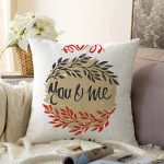 - Sonil-K9020-Gorsel - Realhomes  Sevgililer Günü Temalı Özel Tasarım Dijital Baskılı Modern Raşel Kadife Yastık Kırlent Kılıfı Realhomes