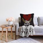 Sevgililer Günü Temalı Özel Tasarım Dijital Baskılı Modern Raşel Kadife Yastık Kırlent Kılıfı Realhomes