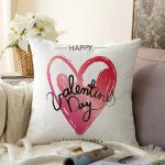 - Sonil-K9026-Gorsel - Realhomes  Sevgililer Günü Temalı Özel Tasarım Dijital Baskılı Modern Raşel Kadife Yastık Kırlent Kılıfı Realhomes