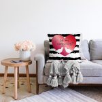 - Sonil-K9030-Gorsel-1 - Realhomes  Sevgililer Günü Temalı Özel Tasarım Dijital Baskılı Modern Raşel Kadife Yastık Kırlent Kılıfı Realhomes