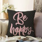 Sevgililer Günü Temalı Özel Tasarım Dijital Baskılı Modern Raşel Kadife Yastık Kırlent Kılıfı Realhomes