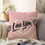 - Sonil-K9043-Gorsel - Realhomes  Sevgililer Günü Temalı Özel Tasarım Dijital Baskılı Modern Raşel Kadife Yastık Kırlent Kılıfı Realhomes