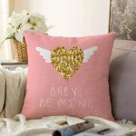 - Sonil-K9055-Gorsel - Realhomes  Sevgililer Günü Temalı Özel Tasarım Dijital Baskılı Modern Raşel Kadife Yastık Kırlent Kılıfı Realhomes