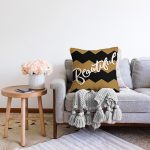 Sevgililer Günü Temalı Özel Tasarım Dijital Baskılı Modern Raşel Kadife Yastık Kırlent Kılıfı Realhomes