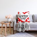 - Sonil-K9079-Gorsel-1 - Realhomes  Sevgililer Günü Temalı Özel Tasarım Dijital Baskılı Modern Raşel Kadife Yastık Kırlent Kılıfı Realhomes