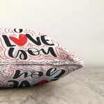 - Sonil-K9080-Gorsel-2 - Realhomes Sevgililer Günü Temalı Özel Tasarım Dijital Baskılı Modern Raşel Kadife Yastık Kırlent Kılıfı Realhomes