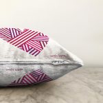 Sevgililer Günü Temalı Özel Tasarım Dijital Baskılı Modern Raşel Kadife Yastık Kırlent Kılıfı Realhomes