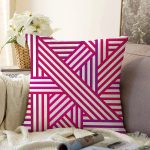 Sevgililer Günü Temalı Özel Tasarım Dijital Baskılı Modern Raşel Kadife Yastık Kırlent Kılıfı Realhomes