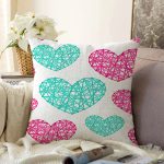 - Sonil-K9111-Gorsel - Realhomes Sevgililer Günü Temalı Özel Tasarım Dijital Baskılı Modern Raşel Kadife Yastık Kırlent Kılıfı Realhomes