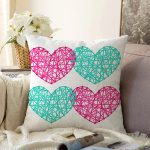 - Sonil-K9112-Gorsel - Realhomes Sevgililer Günü Temalı Özel Tasarım Dijital Baskılı Modern Raşel Kadife Yastık Kırlent Kılıfı Realhomes